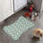 Blush Yellow Blue Tile - 1 Piece Bone Shape Feeding Mat