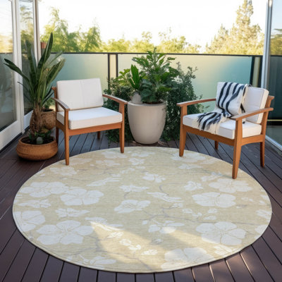Tapis intérieur / extérieur beige Ensa 