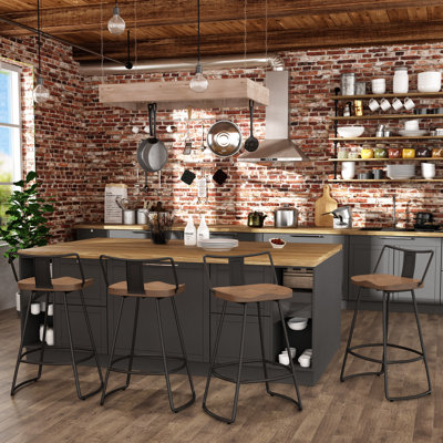 Privett Swivel Counter & Bar Stool by 17 Stories