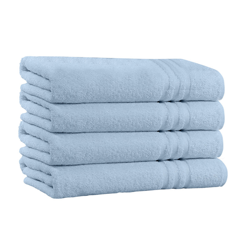 Plush Bath Towel, Sky Blue