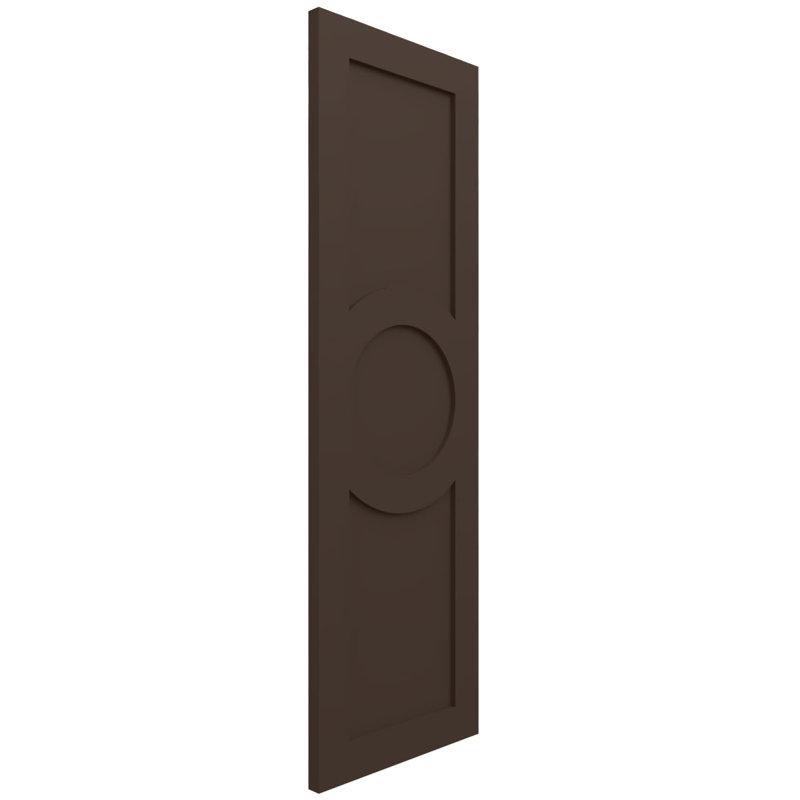 Volets EnduraCore Composite Center, H 64 po, 15"W, Brun raisin