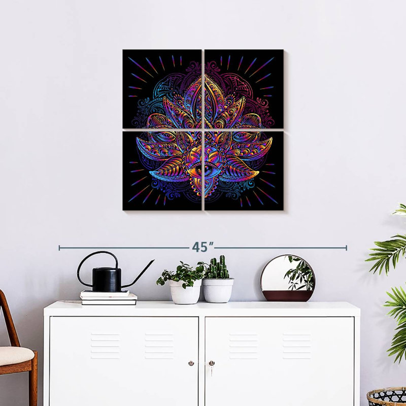 Œil de lotus sacré Kerrick, H 26 po x l 26 po