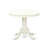 5 Piece Dining Room Furniture Set Includes a Round Kitchen Table with Pedestal and 4 Baby Blue Linen Fabric Parson Dining Chairs, Linen White-1173601164-1173601163-1173601175