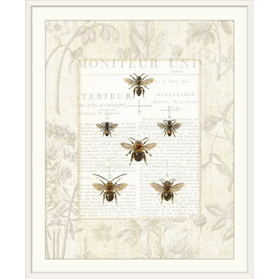 « abeille botanique » par sue schlabach, impression