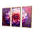 Toile avec cadre flottant or