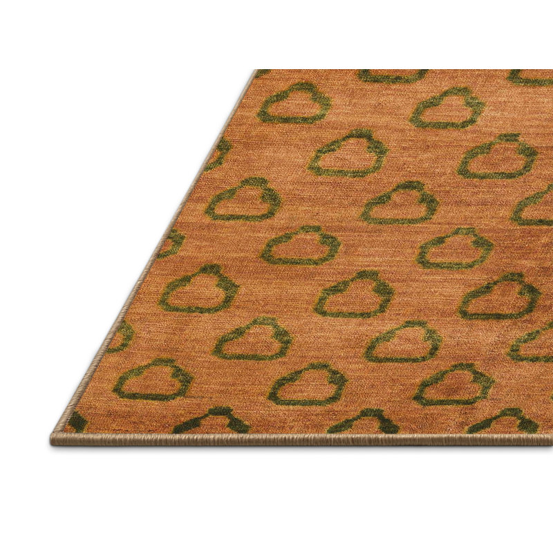 Tapis décoratif multicolore à motif abstrait, Rectangle 8 pi x 10 pi