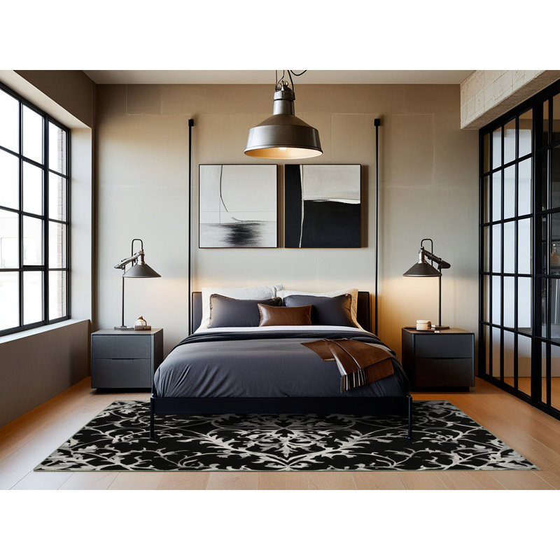 Ebon Elegance Rug, Round 6'