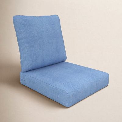 Amala Sunbrella® Outdoor Deep Seating Lounge Chair Seat/Back Cushion