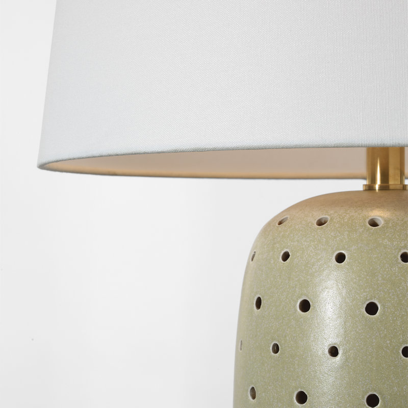 Chapman & Myers Samara 30" Table Lamp with Linen Shade, Green