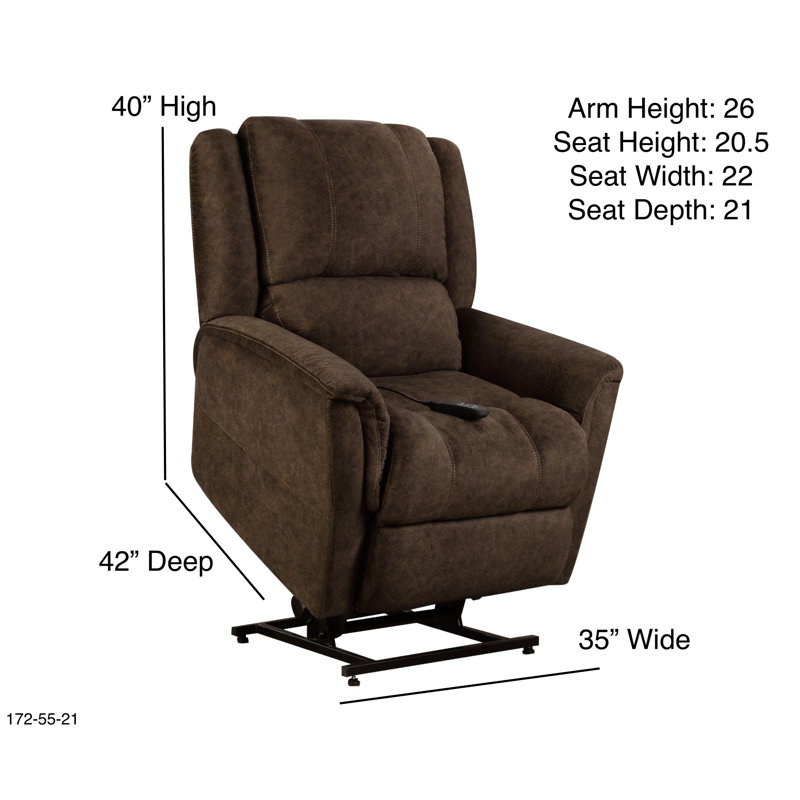 Fauteuil inclinable standard de 35 po de largeur Nihith