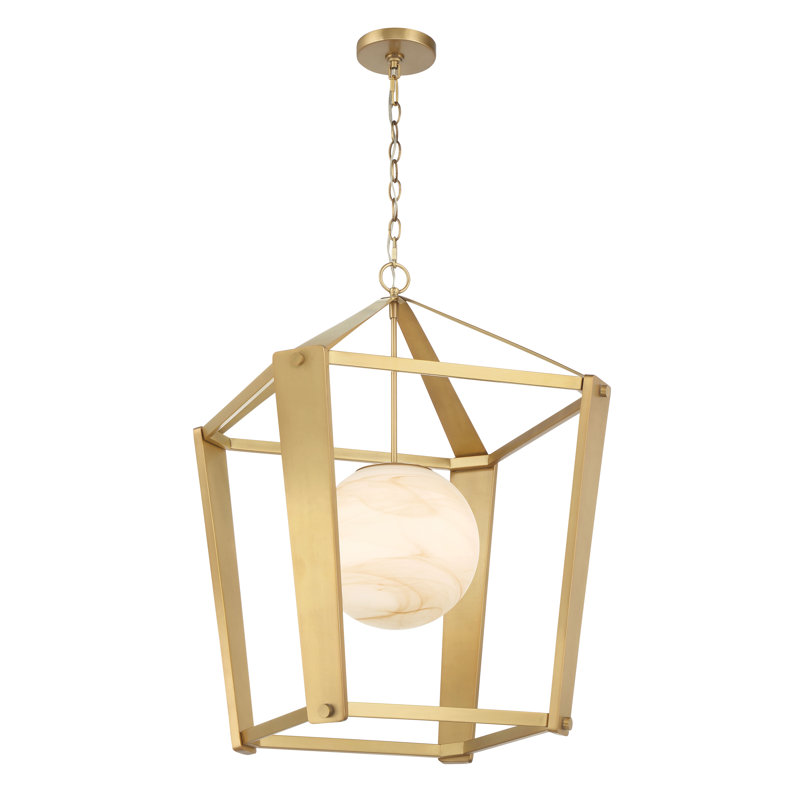 1 luminaire suspendu, H 29 po x l 20,5 po