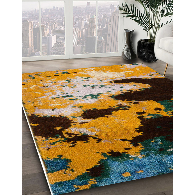 Abstract Indoor Rug, Square 8'