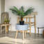 60cm Faux Palm Plant in Freestanding