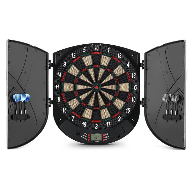 OneConcept Electronic Dartboard And Cabinet Set