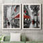 «Rainy Paris I», ensemble de 2 reproductions d'art-428707235-428707234-428707253