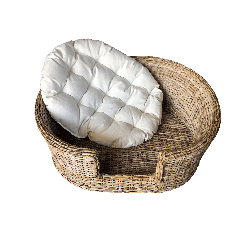 Hartzog Orthopedic Wicker Pet Bed
