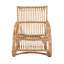 Fauteuil d'appoint moderne en rotin naturel