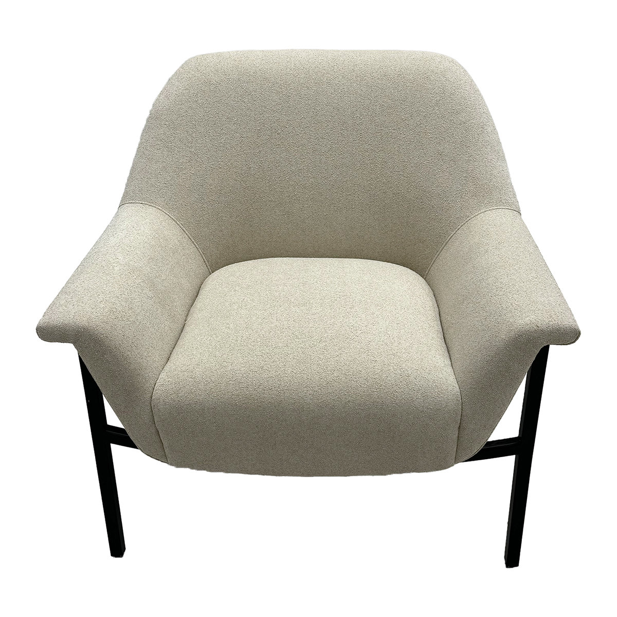 Accent Armchair, Beige Polyester