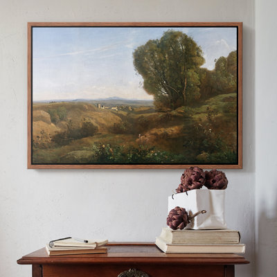Souvenir de Roquemaure dans le Gard, v. 1853 - Jean-Baptiste-Camille Corot - Toile tendue avec châssis Corot