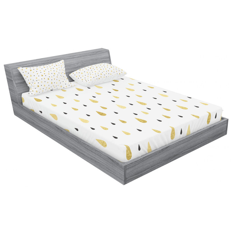 Microfiber Sheet Set, Queen Sheet Set with Fitted Sheet