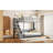 Full Over Full Size Murphy Bed With Hydraulic Lift & Desk Design, Gray
