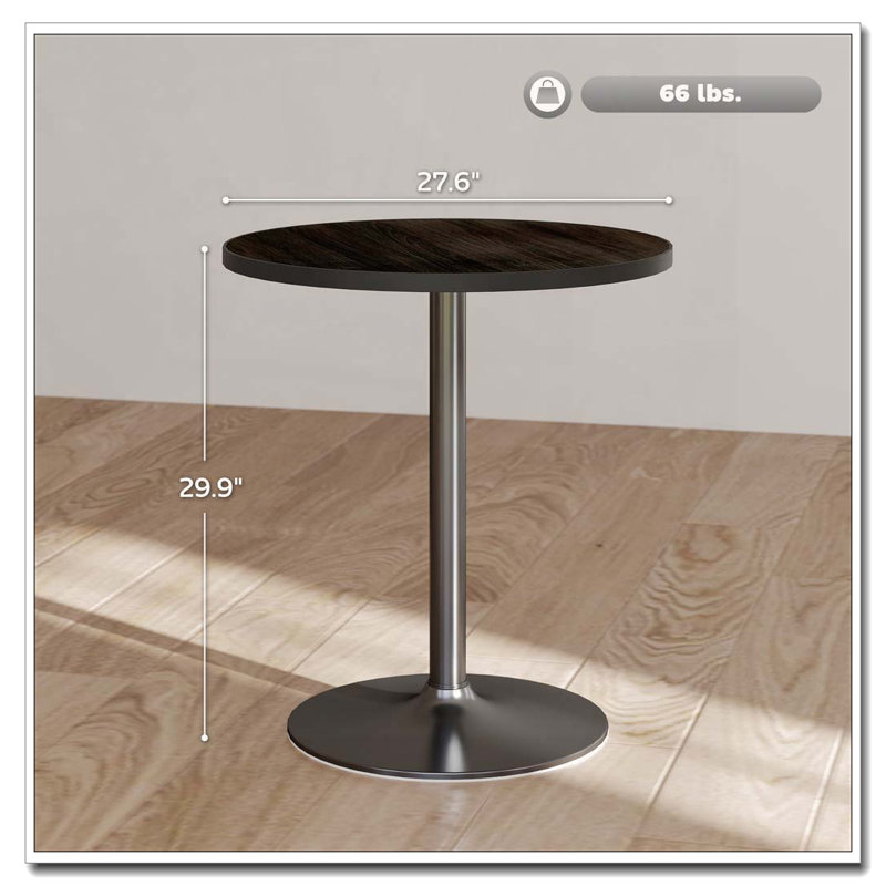 Modern Round Stable Base Small Dining Table