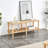 Modern 2-Tier TV Stand For Living Room Furniture,Rectangular Centre Table With Open Storage Shelf,Rounded Rubberwood Legs,Stable And Durable,Easy Assembly-875429022