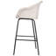 Tabouret de bar d'extérieur en osier en métal Ladd, ensemble de 2