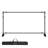 Adjustable Telescopic Backdrop Stand 8x8 - Heavy Duty Aluminum Step and Repeat Banner Frame Kit with Carrying Bag
