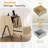 Oak Rattan Single Drawer Jameson With Outlet, 17.3X15.7X23.6In