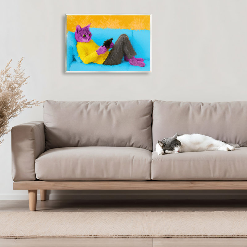Plaque murale vibrante pour chat, design par Sean Parnell, H 13 po x l 19 po