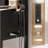 Makeup Vanity Desk with Power Outlet, Mirror and Lights-1844725727