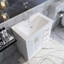 Ensemble de meuble-lavabo simple 30 po avec plateau en céramique Tabethia-111986131