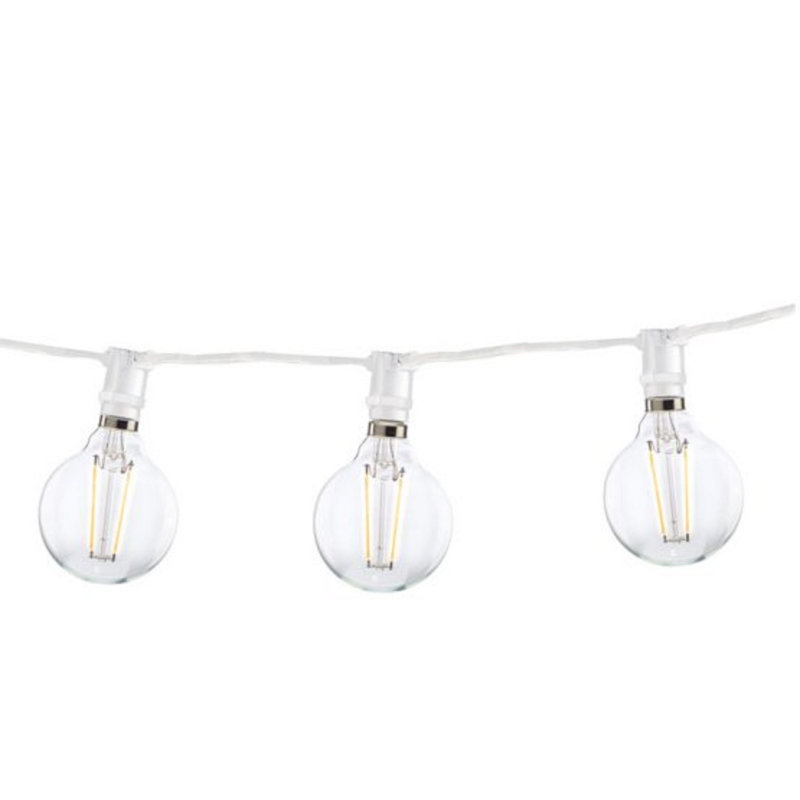 Mangus Outdoor 15 - Bulb 25'' Plug-in Globe String Light