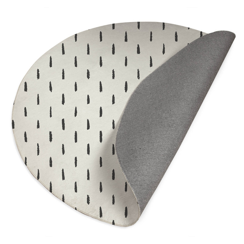 Tapis d'extérieur antidérapant Long Drop, Rond 5 pi