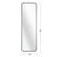 Miroir de porte noir 47 x 14 po.-882833921