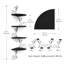 Naelle 4 Piece Tiered Corner Shelf-589971179