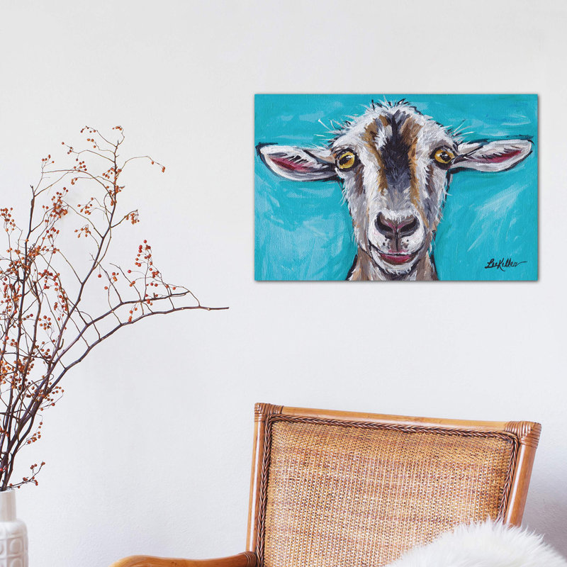 Gizmo The Goat - Wrapped Canvas Painting, 101.6 cm H x 66.04 cm W x 1.91 cm D