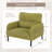 Corduroy Fabric Accent Armchair-1832679462