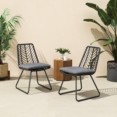 Ensemble de 2 chaises d'extérieur Farmhouse