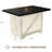 47 Inch Farmhouse Dining Table For 4, Rectangular, Translucent Acrylic X-Base, Thick 1.8" Top, Table Only-510813765
