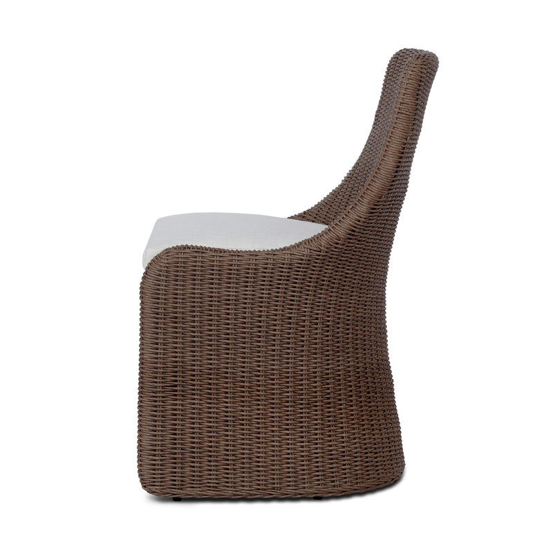Blaire Outdoor Dining Chair-Arashi Salt, Tanned Weave