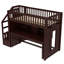 Lit mezzanine simple avec bureau mobile et tablette de rangement, avec escalier de rangement-937939751-937939748