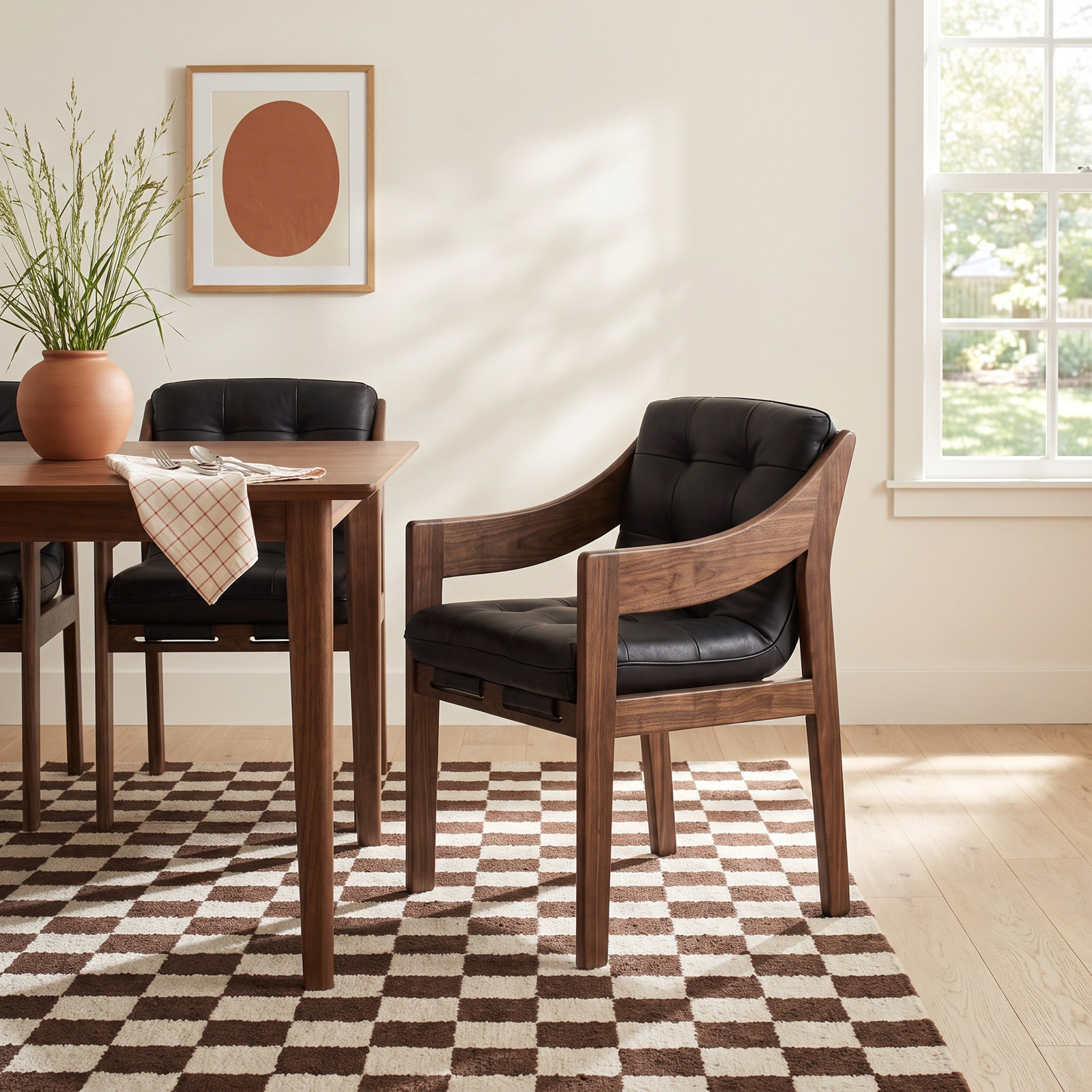 Arista Leather Dining Armchair