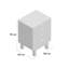 Paquette 50cm W Solid Wood Bedside Table