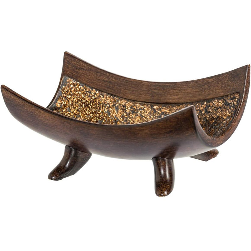 Ceramic Decorative Bowl, Brown