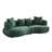 102" Upholstered Curved Sofa Couch-1943477310