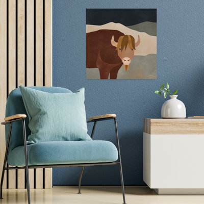 Mod Boho Bison Modern Bison Art
