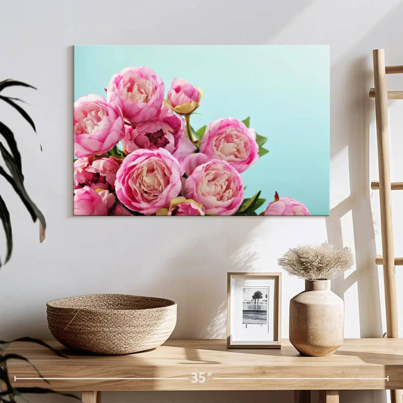 Fleurs de pivoine rose Harnek, H 16 po x l 24 po