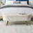 Beige Oval Storage Bench With Dependable Rubber Wood Legs - Adds A Touch Of Class Secure Offers Convenient-1816895986